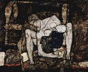 Egon Schiele Blind Mother, or The Mother oil painting artist